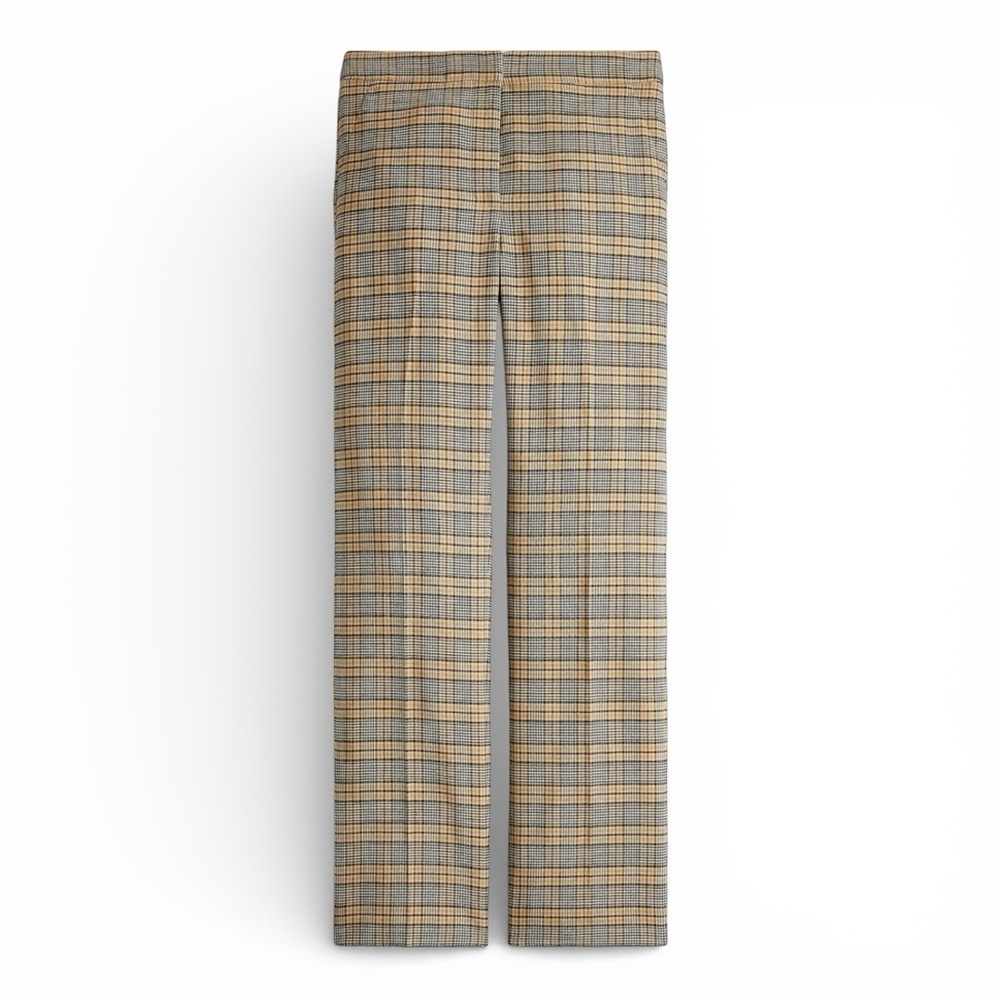 J. Crew straight-leg pant in Italian drapey plaid wool blend